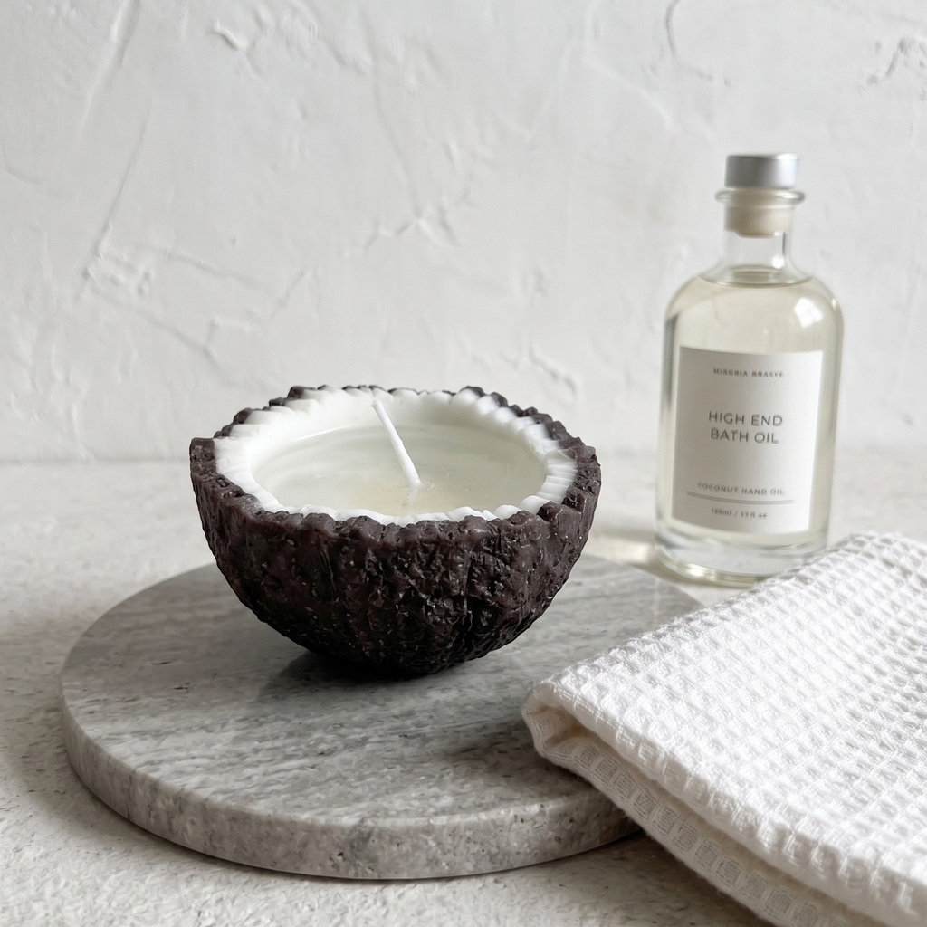 Realistic Coconut Candle