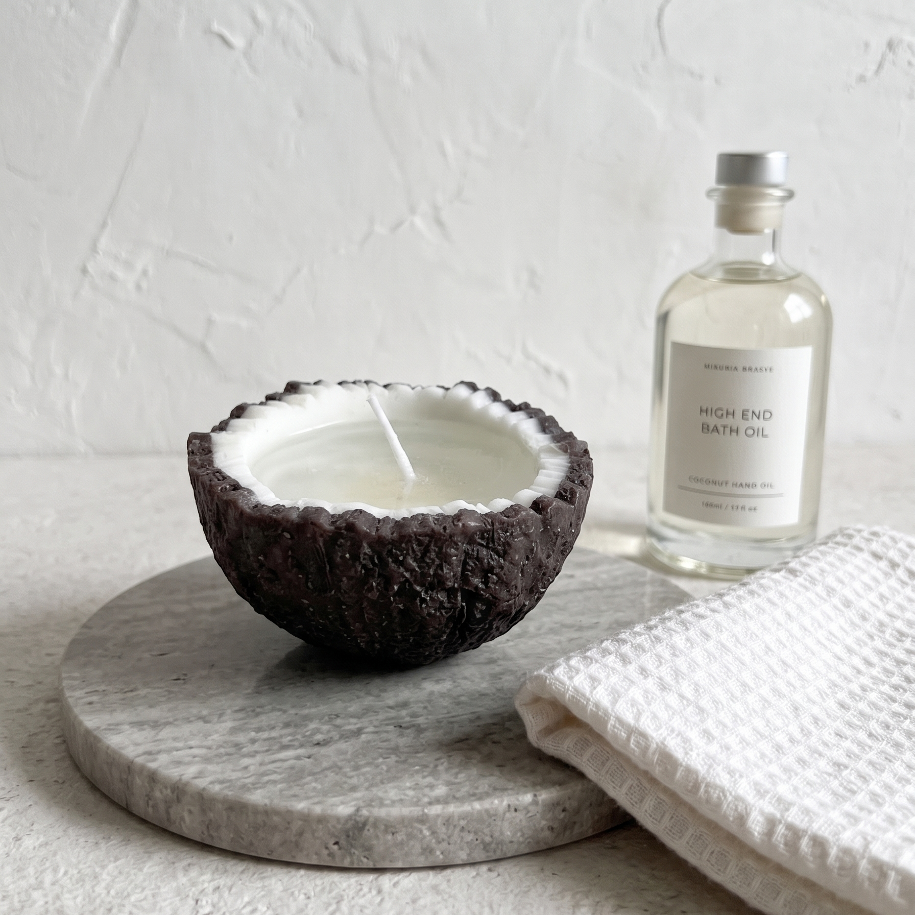 Realistic Coconut Candle