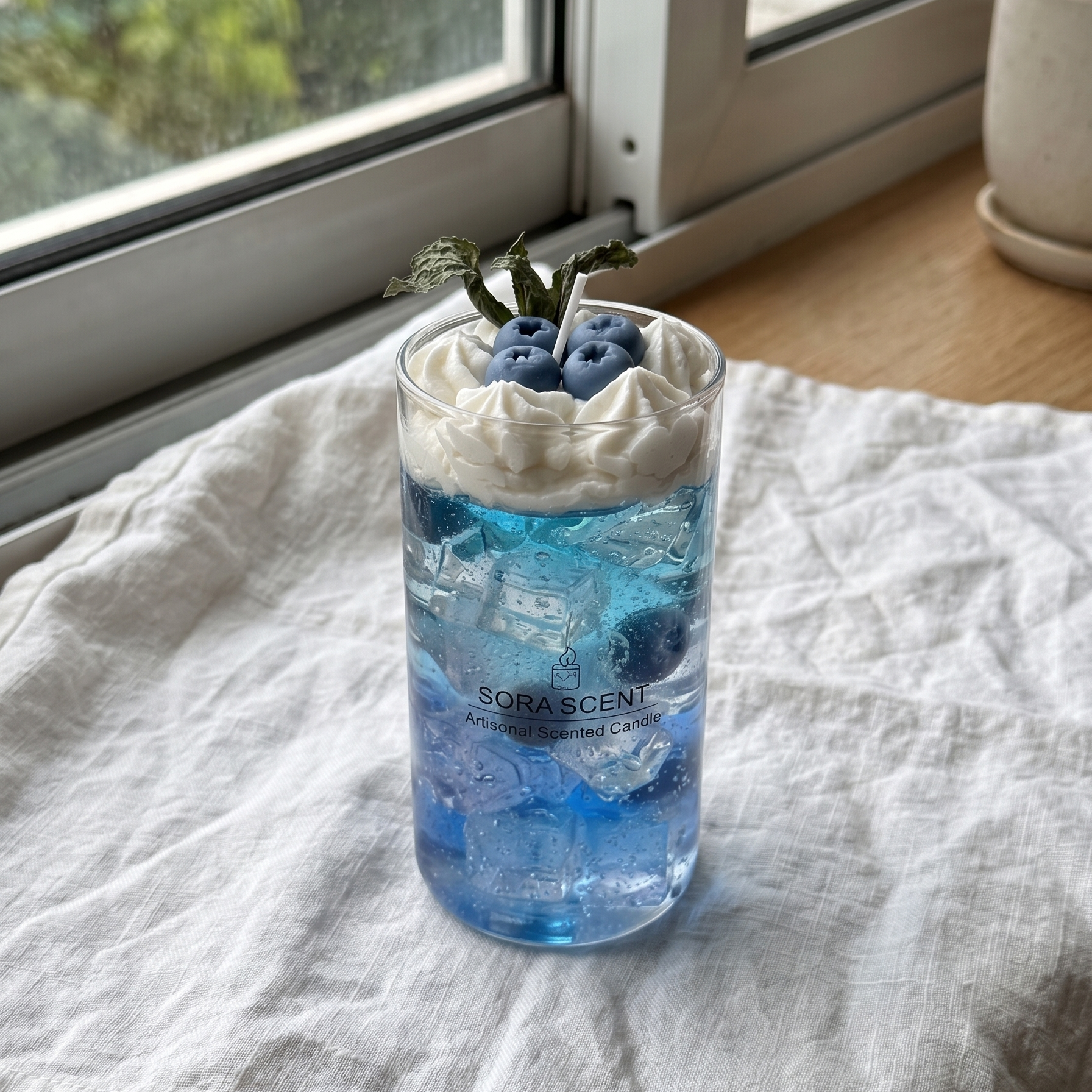 Blueberry Fizz Jelly Wax Candle