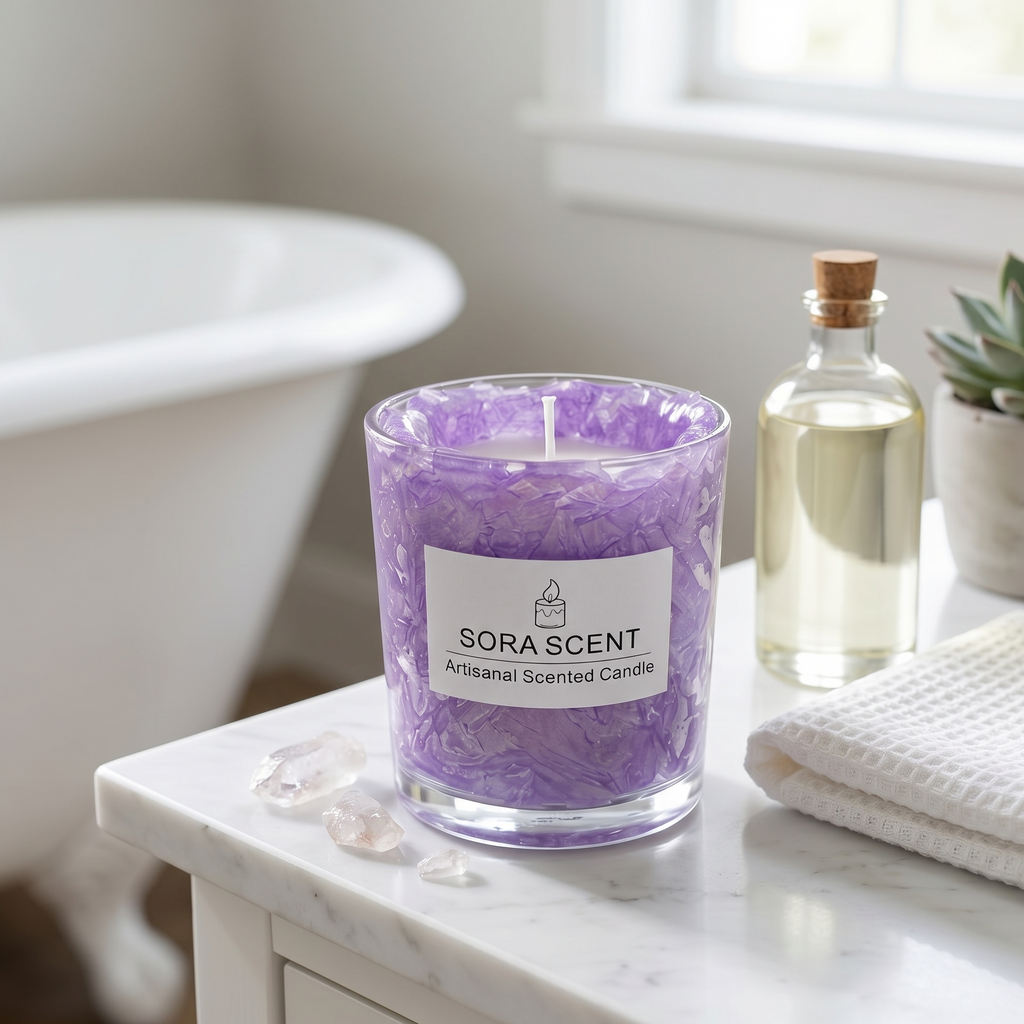 Lavender Crushed Ice Candle
