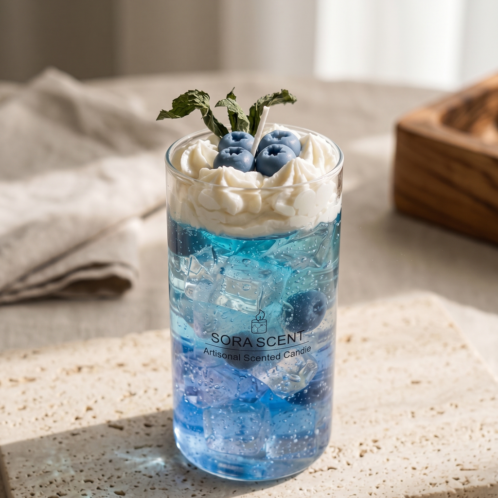 Blueberry Fizz Jelly Wax Candle