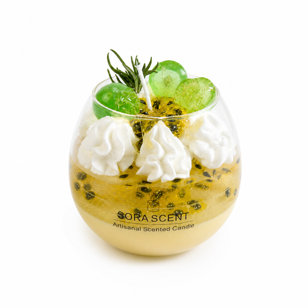 Green Grape & Passionfruit Scented Candle