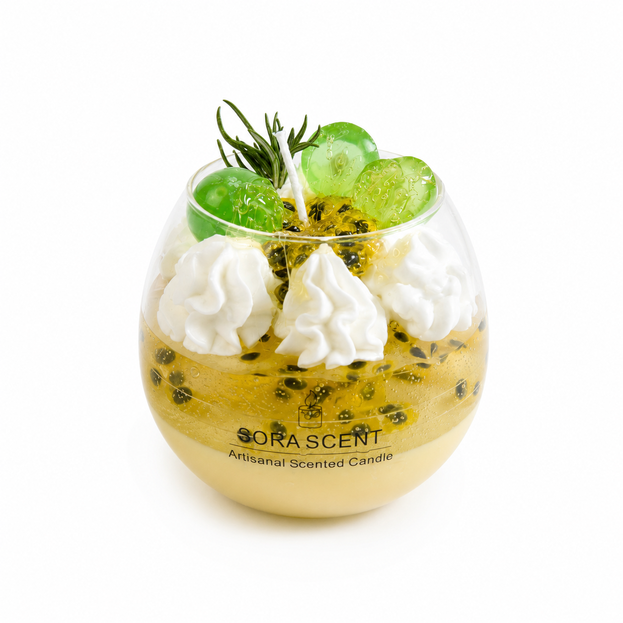 Green Grape & Passionfruit Scented Candle