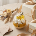 """Passion Fruit Mango dessert candle by Sora Scent, handcrafted hyper-realistic fruit-shaped wax art for aesthetic kitchen home decor."""