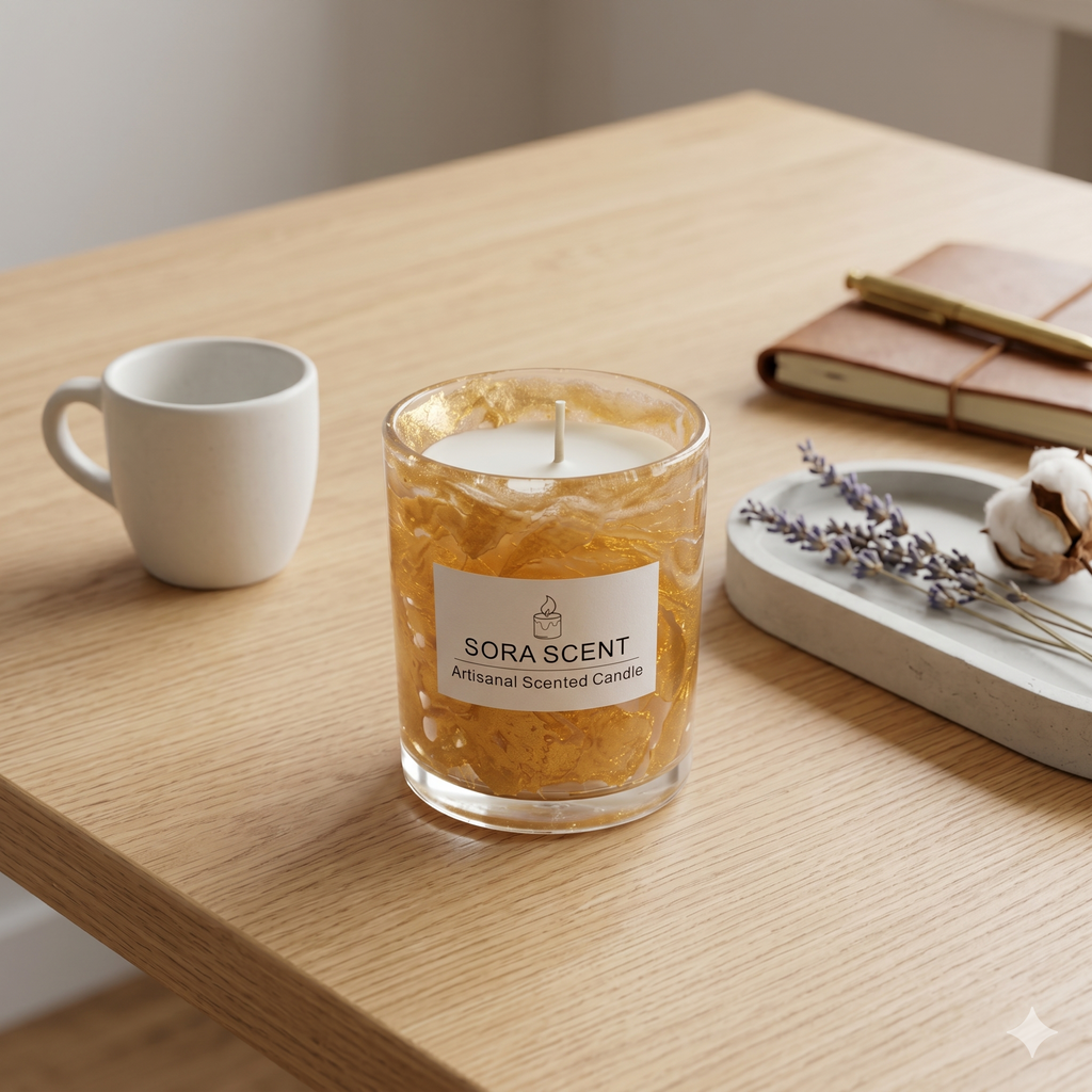 Golden Lavender Jelly Scented Candle