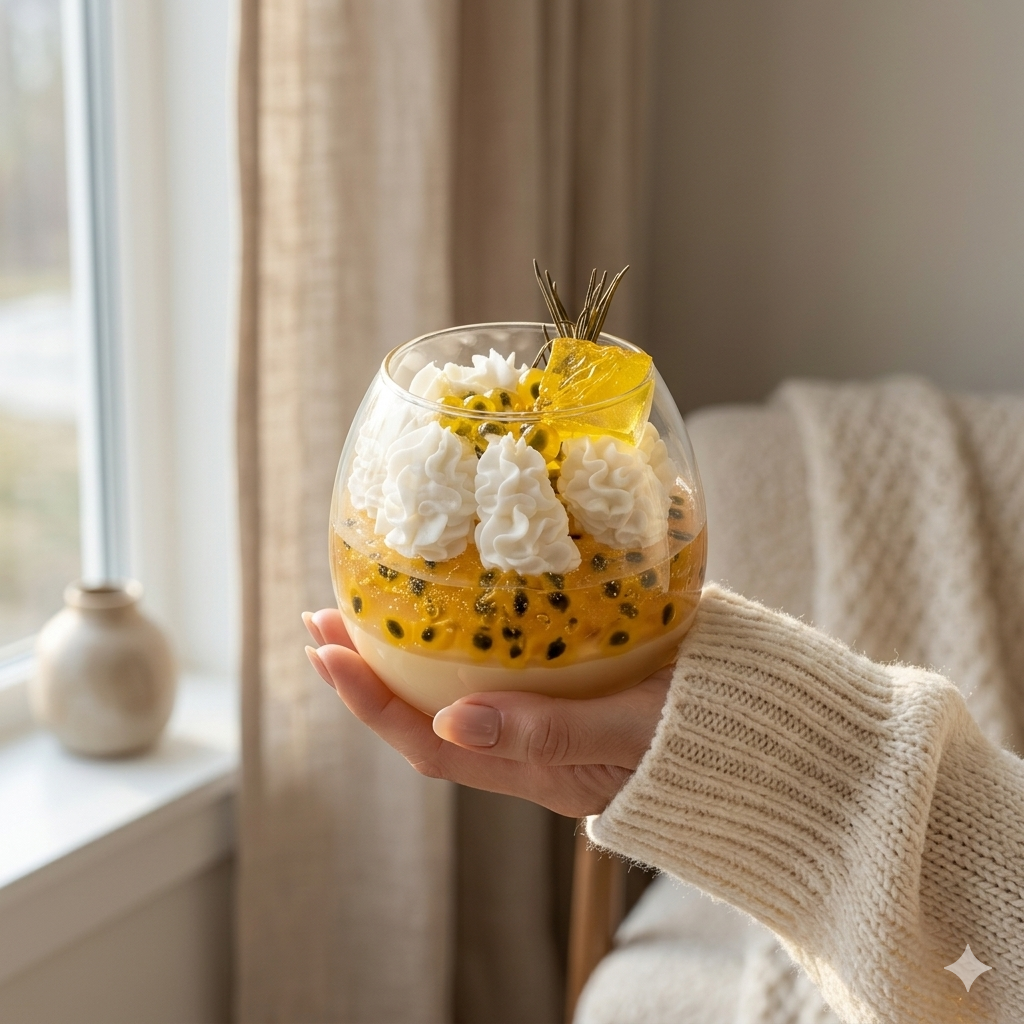 Passion Fruit Mango Dessert Candle