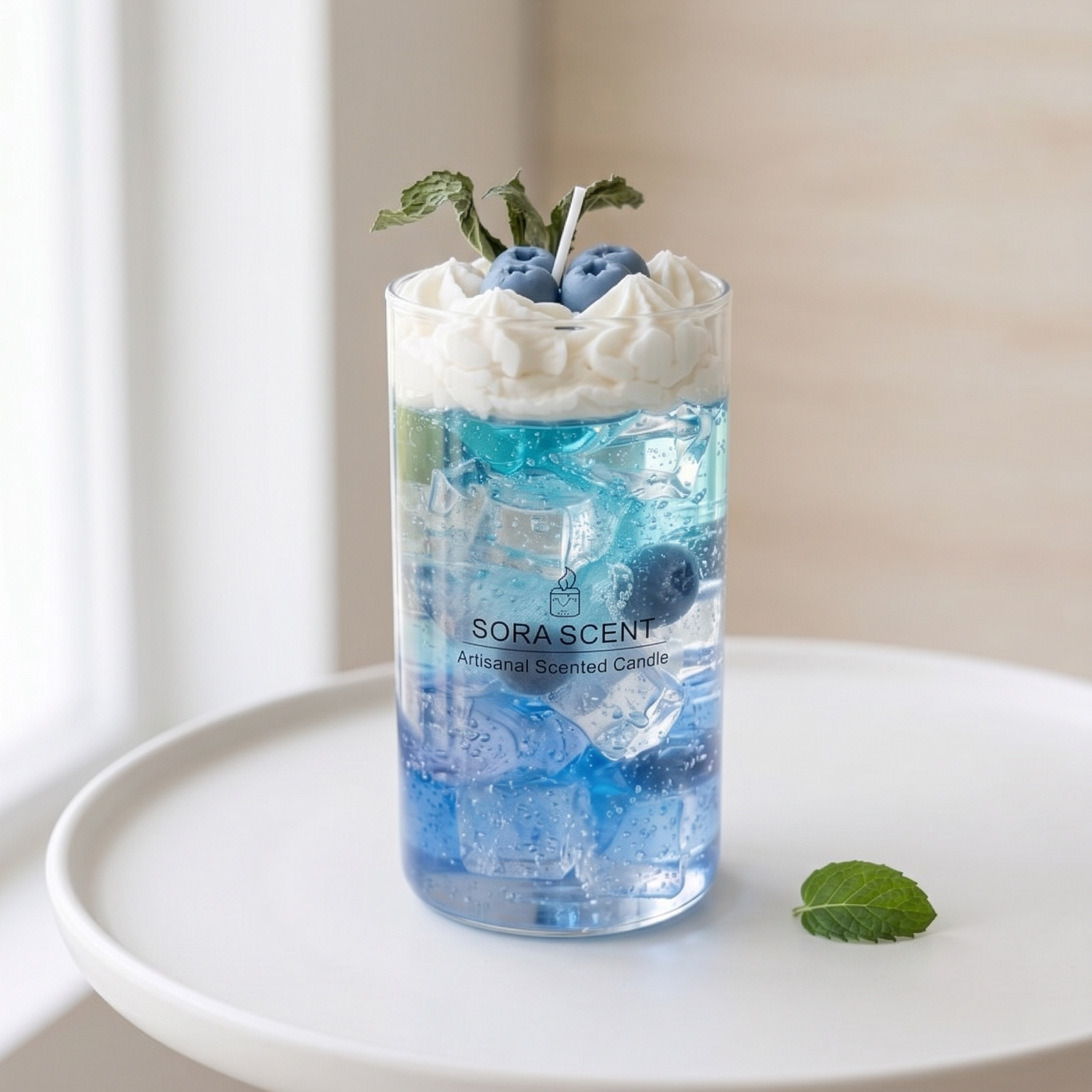 Blueberry Fizz Jelly Wax Candle