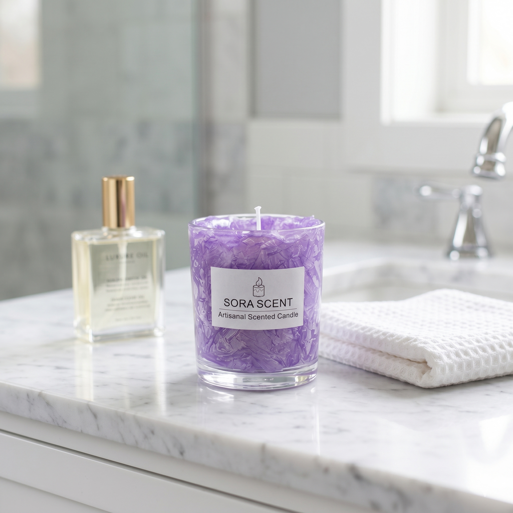 Lavender Crushed Ice Candle