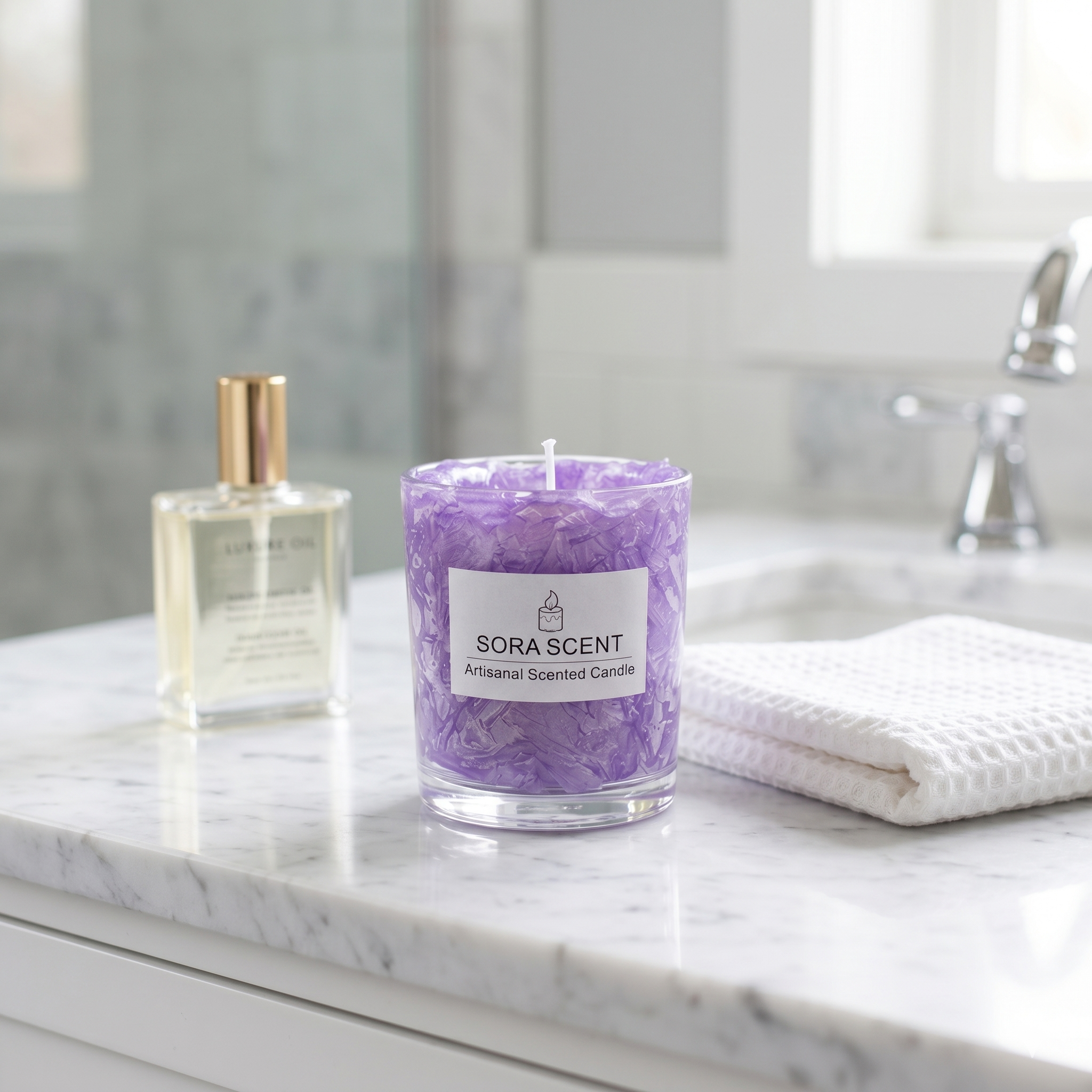 Lavender Crushed Ice Candle