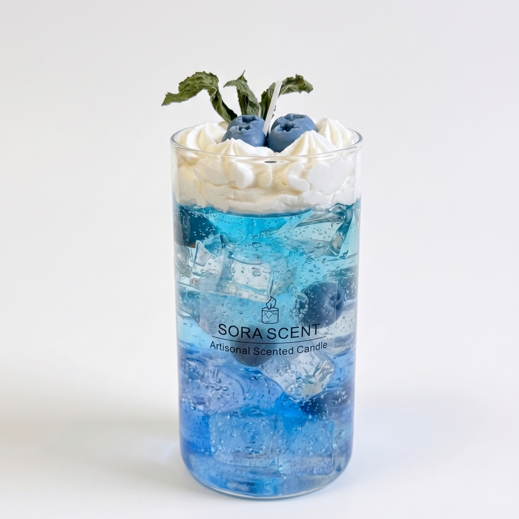 Blueberry Fizz Jelly Wax Candle