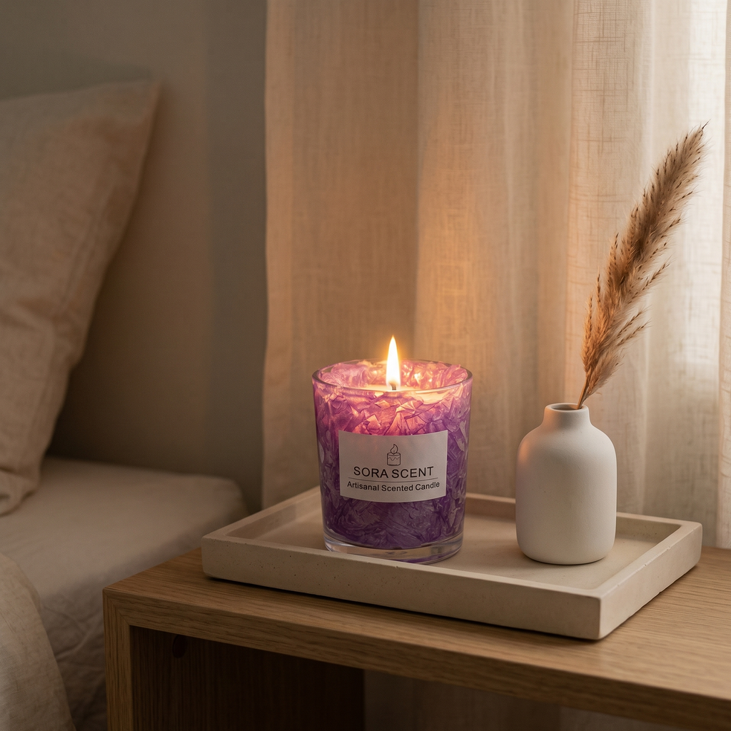 Lavender Crushed Ice Candle