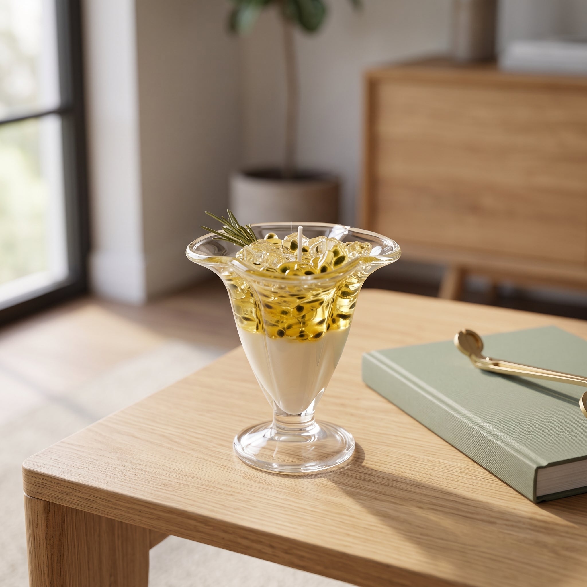 Passion Fruit Sundae Highball Glass Candle